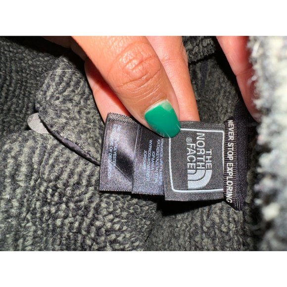 THE NORTH FACE FULL ZIP FLEECE JACKET WOMAN'S SMALL DARK GRAY | F2 - Picture 8 of 8